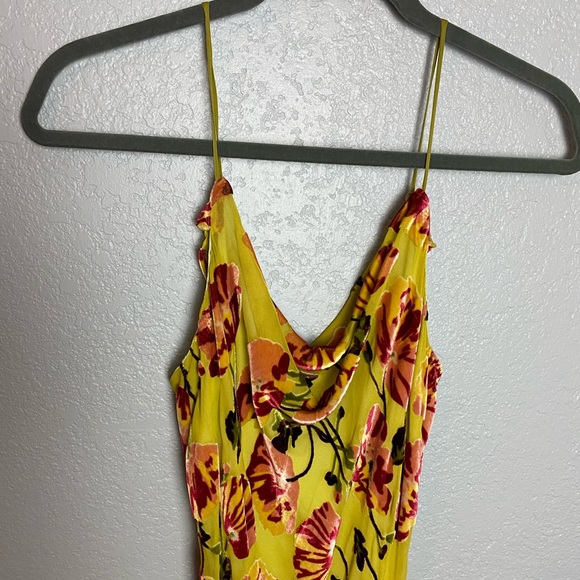 VINTAGE BETSEY JOHNSON Velvet Floral Slip Dress - Picture 4 of 10